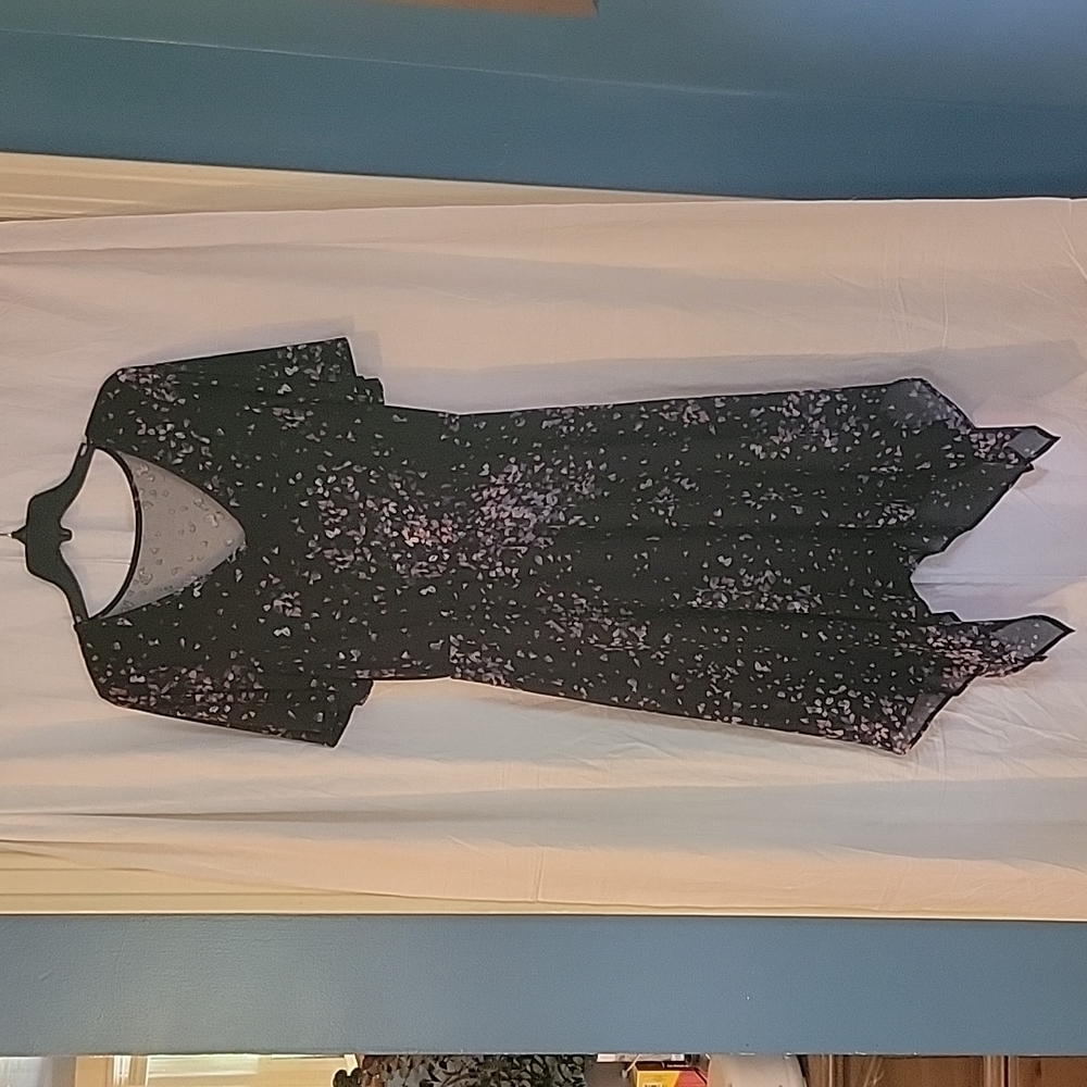 Kohl's floral black petal dress, women's 12